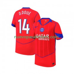 Camiseta de Fútbol Paris Saint-Germain Desire Doue 14 Hombre Tercera 2025-2026 Manga Corta