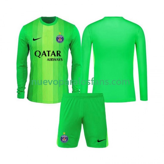 Camiseta de Fútbol Paris Saint-Germain Portero Niño Exterior 2025-2026 Manga Larga