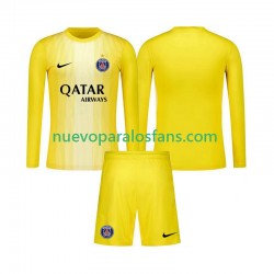 Camiseta de Fútbol Paris Saint-Germain Portero Niño Tercera 2025-2026 Manga Larga