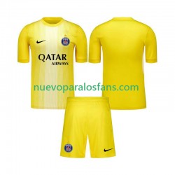 Camiseta de Fútbol Paris Saint-Germain Portero Niño Tercera 2025-2026 Manga Corta
