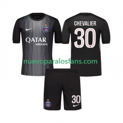 Camiseta de Fútbol Paris Saint-Germain Lucas Chevalier 30 Portero Niño Casa 2025-2026 Manga Corta
