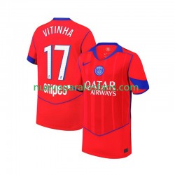 Camiseta de Fútbol Paris Saint-Germain Khvicha Kvaratskhelia 7 Niño Tercera 2025-2026 Manga Corta