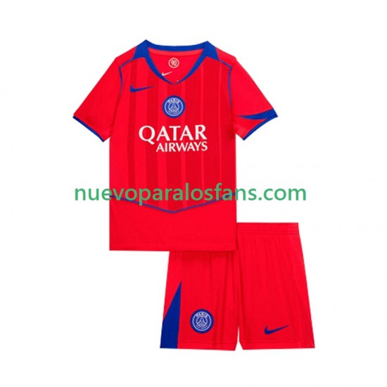 Camiseta de Fútbol Paris Saint-Germain Niño Tercera 2025-2026 Manga Corta