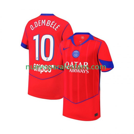 Camiseta de Fútbol Paris Saint-Germain Ousmane Dembele 10 Hombre Tercera 2025-2026 Manga Corta