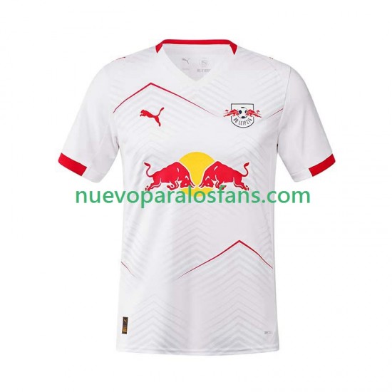 Camiseta de Fútbol RB Leipzig Xavi Simons 10 Hombre Casa 2025-2026 Manga Corta