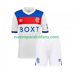 Camiseta de Fútbol Rangers Niño Exterior 2025-2026 Manga Corta