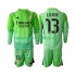 Camiseta de Fútbol Real Madrid Andriy Lunin 13 Portero Niño Exterior 2025-2026 Manga Larga
