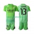 Camiseta de Fútbol Real Madrid Andriy Lunin 13 Portero Niño Exterior 2025-2026 Manga Corta
