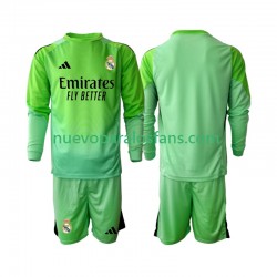 Camiseta de Fútbol Real Madrid Niño Exterior 2025-2026 Manga Larga