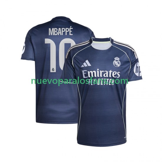 Camiseta de Fútbol Real Madrid Mbappé Kylian 10 Hombre Exterior 2025-2026 Manga Corta