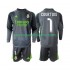 Camiseta de Fútbol Real Madrid Thibaut Courtois 1 Niño Tercera 2025-2026 Manga Larga