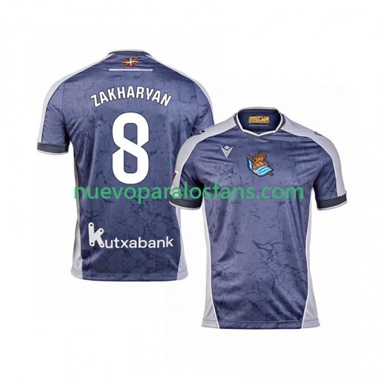 Camiseta de Fútbol Real Sociedad Arsen Zakharyan 8 Hombre Exterior 2025-2026 Manga Corta