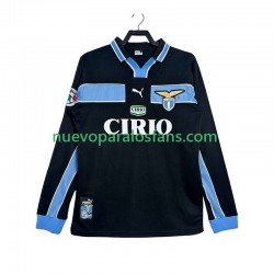 Camiseta de Fútbol SS Lazio Retro Hombre Exterior 1998 1999 Manga Larga