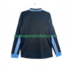 Camiseta de Fútbol SS Lazio Retro Hombre Exterior 1998 1999 Manga Larga