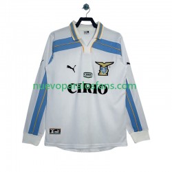 Camiseta de Fútbol SS Lazio 2000 Retro Hombre Exterior 1999 Manga Larga