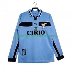 Camiseta de Fútbol SS Lazio Retro Hombre Casa 1998 1999 Manga Larga