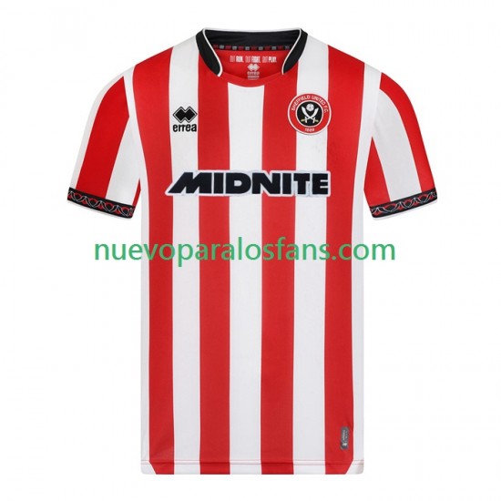Camiseta de Fútbol Sheffield United Hombre Casa 2025-2026 Manga Corta