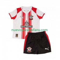 Camiseta de Fútbol Southampton Niño Casa 2025-2026 Manga Corta