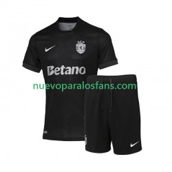 Camiseta de Fútbol Sporting CP Niño Exterior 2025-2026 Manga Corta