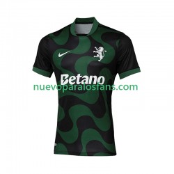 Camiseta de Fútbol Sporting CP Hombre Exterior Cuarto 2025-2026 Manga Corta