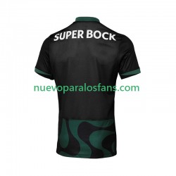 Camiseta de Fútbol Sporting CP Hombre Exterior Cuarto 2025-2026 Manga Corta