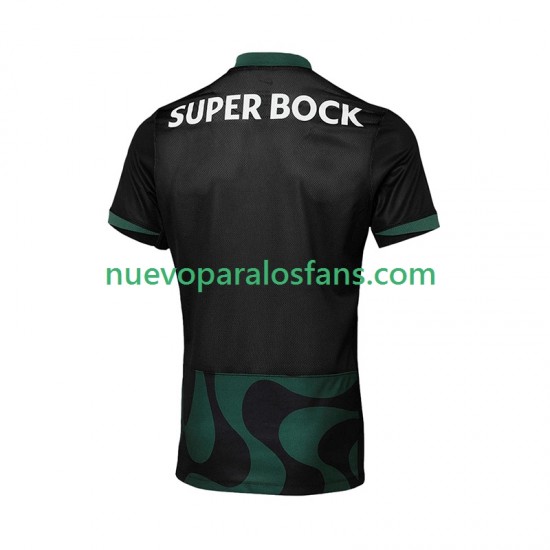Camiseta de Fútbol Sporting CP Hombre Exterior Cuarto 2025-2026 Manga Corta