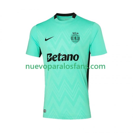 Camiseta de Fútbol Sporting CP Hombre Tercera 2025-2026 Manga Corta
