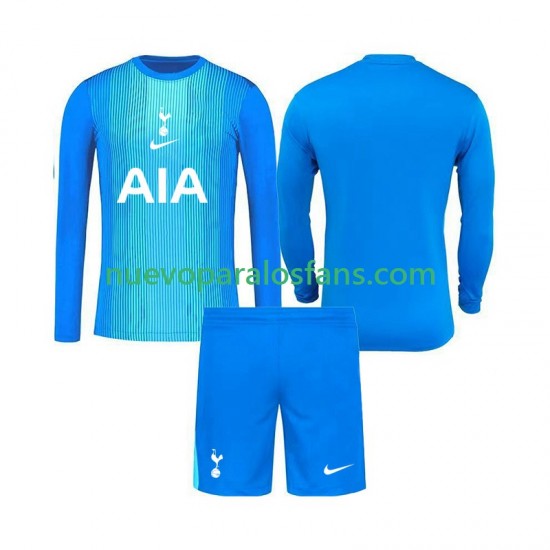 Camiseta de Fútbol Tottenham Hotspur Portero Niño Exterior 2025-2026 Manga Larga
