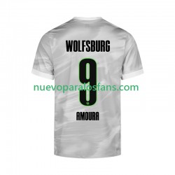 Camiseta de Fútbol VfL Wolfsburg Mohamed Amoura 9 Hombre Exterior 2025-2026 Manga Corta
