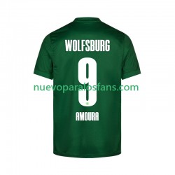 Camiseta de Fútbol VfL Wolfsburg Mohamed Amoura 9 Hombre Casa 2025-2026 Manga Corta