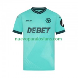 Camiseta de Fútbol Wolverhampton Wanderers Hombre Exterior 2024-2025 Manga Corta