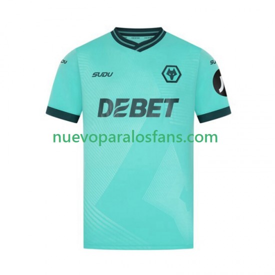 Camiseta de Fútbol Wolverhampton Wanderers Hombre Exterior 2025-2026 Manga Corta