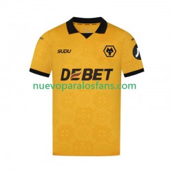 Camiseta de Fútbol Wolverhampton Wanderers Hombre Casa 2025-2026 Manga Corta
