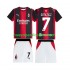 Camiseta de Fútbol AC Milan Gimenez 7 Niño Casa 2026-2027 Manga Corta