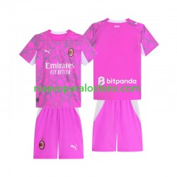 Camiseta de Fútbol AC Milan Portero Niño Exterior 2026-2027 Manga Corta
