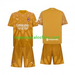 Camiseta de Fútbol AC Milan Portero Niño Casa 2026-2027 Manga Corta