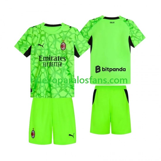 Camiseta de Fútbol AC Milan Portero Niño Tercera 2026-2027 Manga Corta