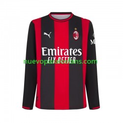 Camiseta de Fútbol AC Milan Hombre Casa 2026-2027 Manga Larga