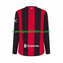 Camiseta de Fútbol AC Milan Hombre Casa 2026-2027 Manga Larga