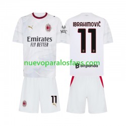 Camiseta de Fútbol AC Milan Ibrahimović 11 Niño Exterior 2026-2027 Manga Corta