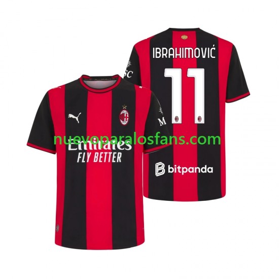 Camiseta de Fútbol AC Milan Ibrahimović 11 Hombre Casa 2026-2027 Manga Corta