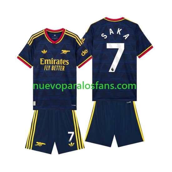 Camiseta de Fútbol Arsenal Bukayo Saka 7 Niño Exterior 2026-2027 Manga Corta