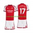 Camiseta de Fútbol Arsenal Christos Tzolis 17 Niño Casa 2026-2027 Manga Corta