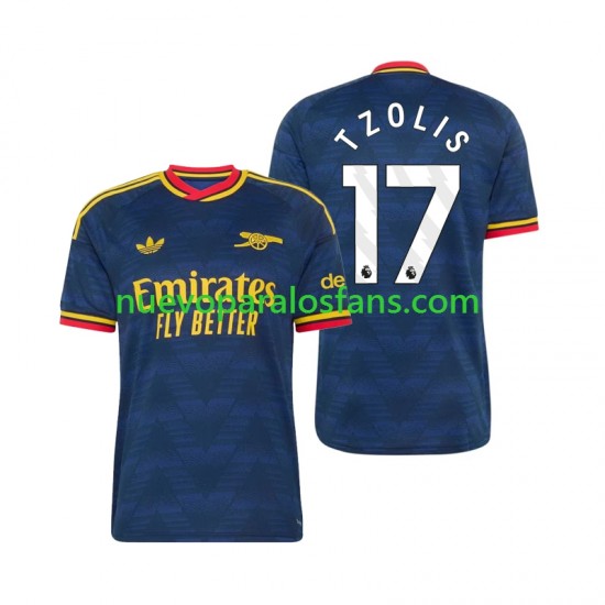 Camiseta de Fútbol Arsenal Christos Tzolis 17 Hombre Exterior 2026-2027 Manga Corta