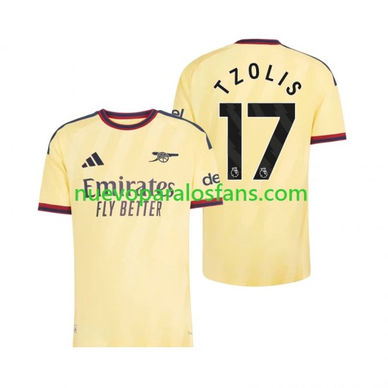 Camiseta de Fútbol Arsenal Christos Tzolis 17 Hombre Tercera 2026-2027 Manga Corta