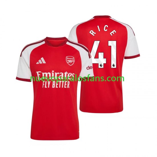 Camiseta de Fútbol Arsenal Declan Rice 41 Hombre Casa 2026-2027 Manga Corta