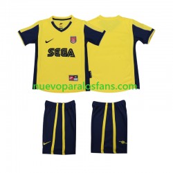 Camiseta de Fútbol Arsenal 2000 2001 Retro Niño Exterior Manga Corta