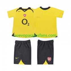 Camiseta de Fútbol Arsenal 2005 Retro Niño Exterior 2006 Manga Corta