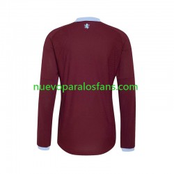 Camiseta de Fútbol Aston Villa Hombre Casa 2026-2027 Manga Larga