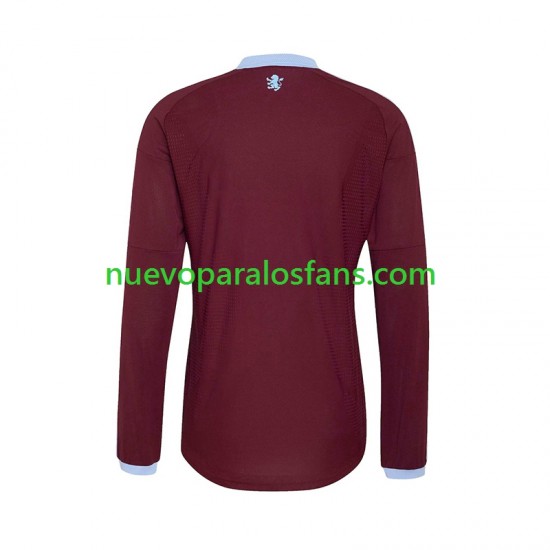 Camiseta de Fútbol Aston Villa Hombre Casa 2026-2027 Manga Larga